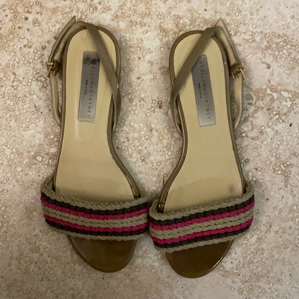 STELLA McCARTNEY sling back sandal size 38